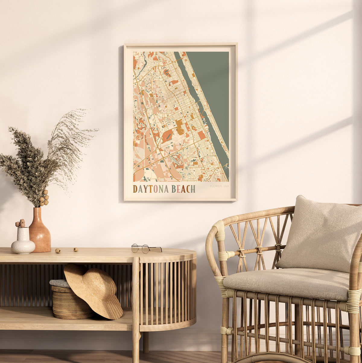 daytona beach, florida map poster - image 3