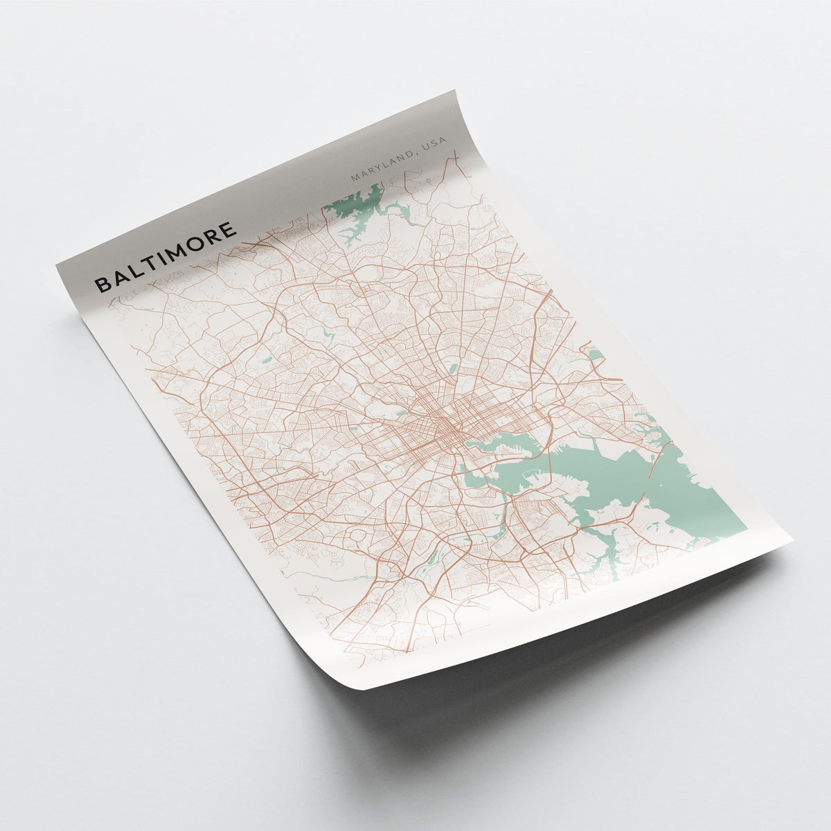 baltimore, maryland map poster - image 4