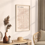 west jordan, utah map poster - image 2