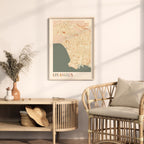 los angeles, california map poster - image 3