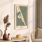 kill devil hills, north carolina map poster - image 2