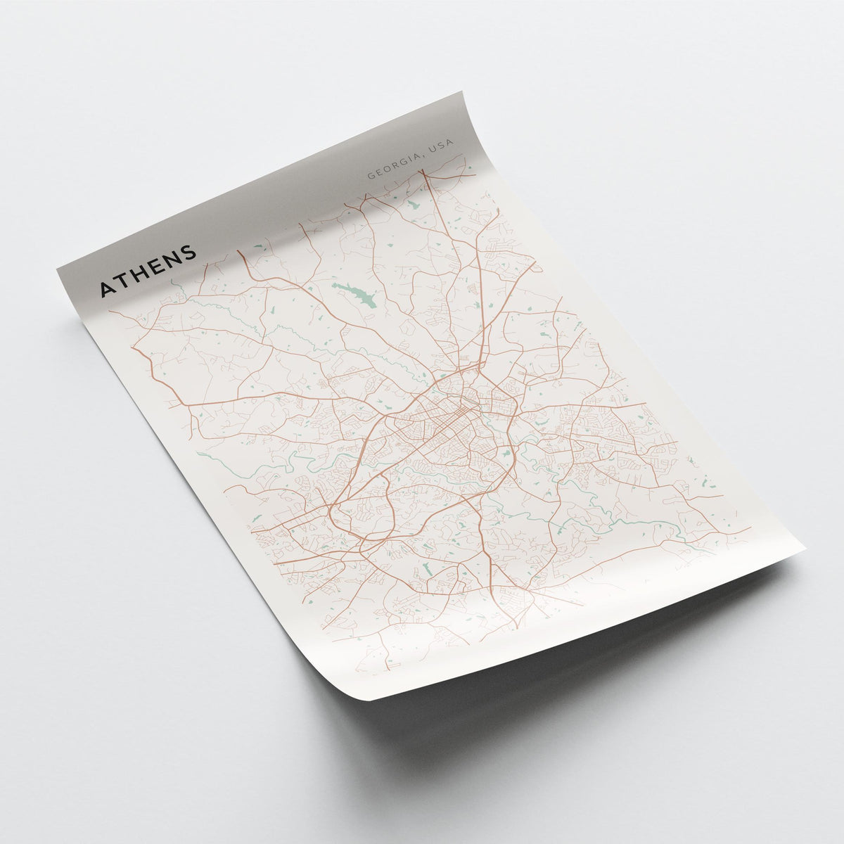 athens, georgia map poster - image 4