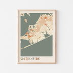 southampton, new york map poster - image 1