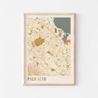 palo alto, california map poster - image 1