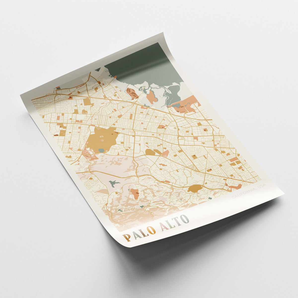 palo alto, california map poster - image 4