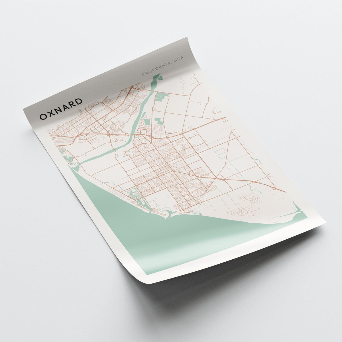 oxnard, california map poster - image 4