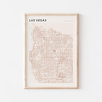 las vegas, nevada map poster - image 1