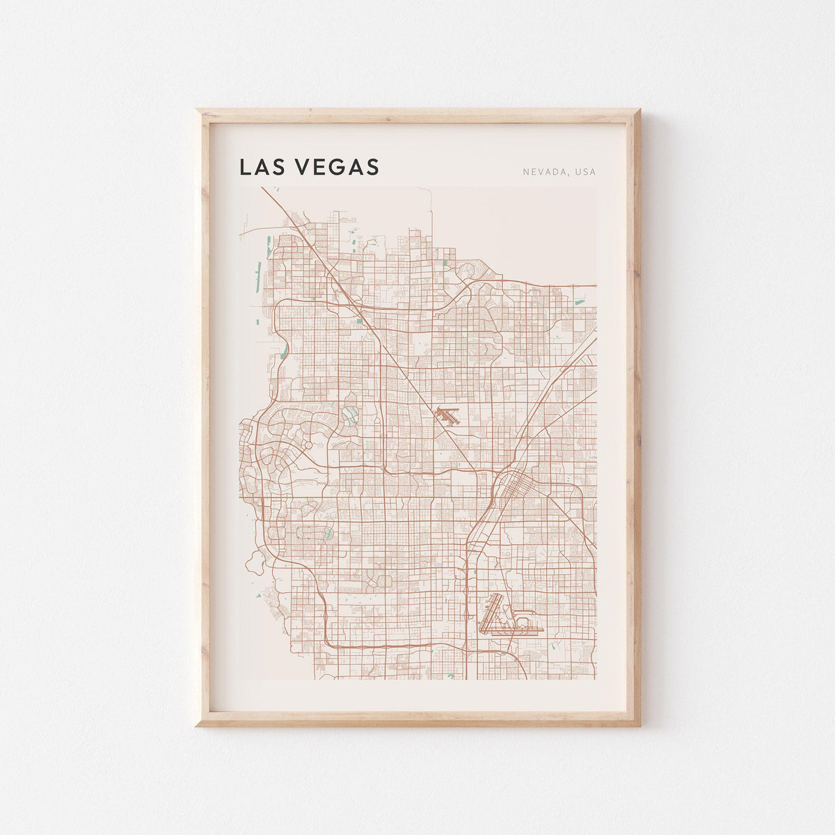 las vegas, nevada map poster - image 1