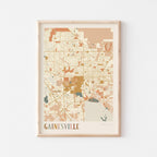 gainesville, florida map poster - image 1