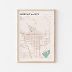moreno valley, california map poster - image 1
