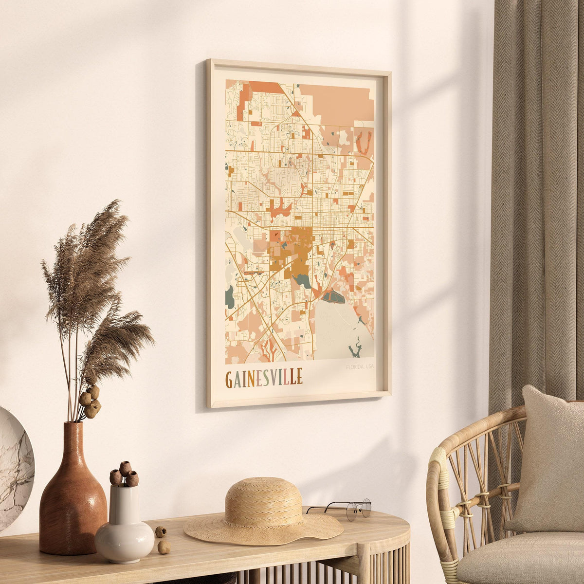 gainesville, florida map poster - image 2