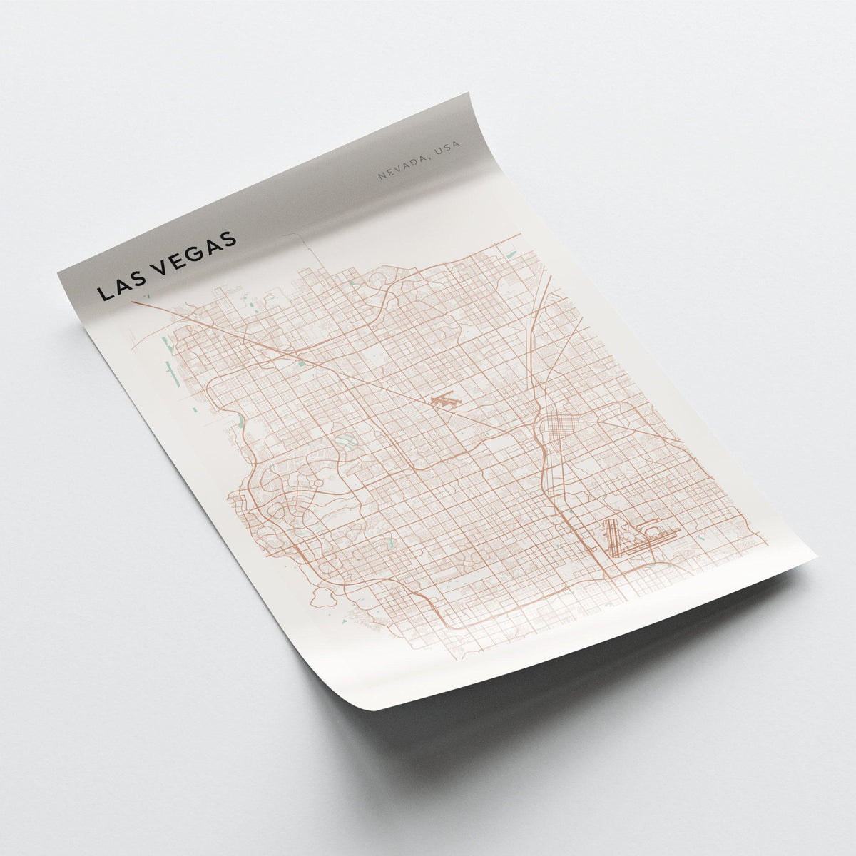 las vegas, nevada map poster - image 3