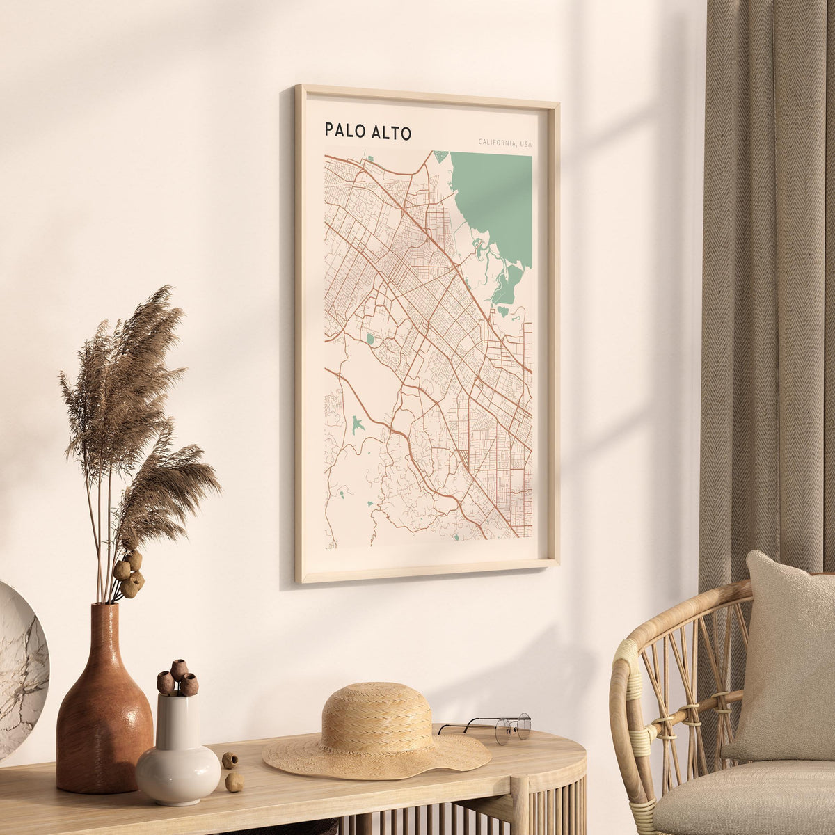 palo alto, california map poster - image 2