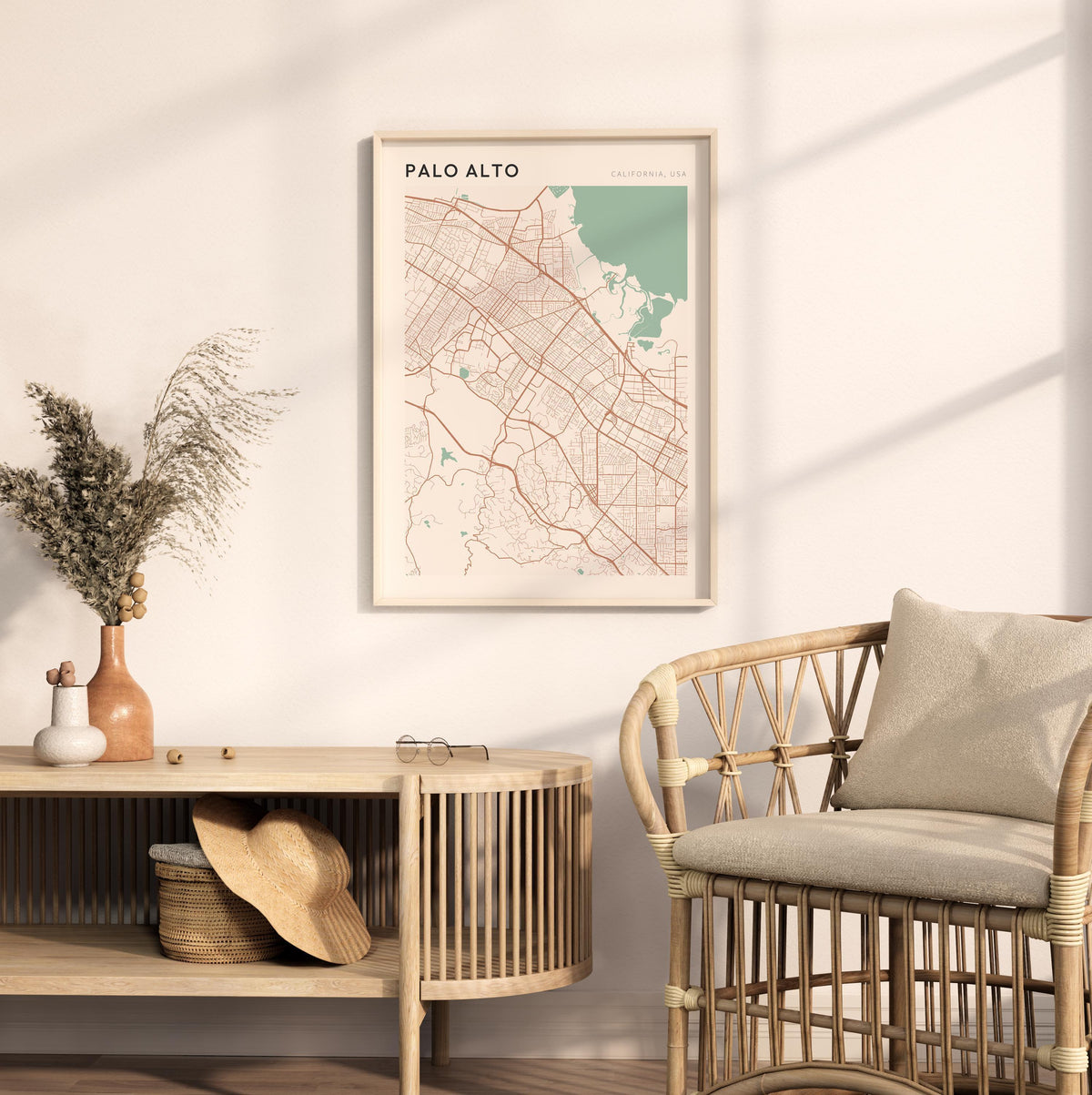 palo alto, california map poster - image 3