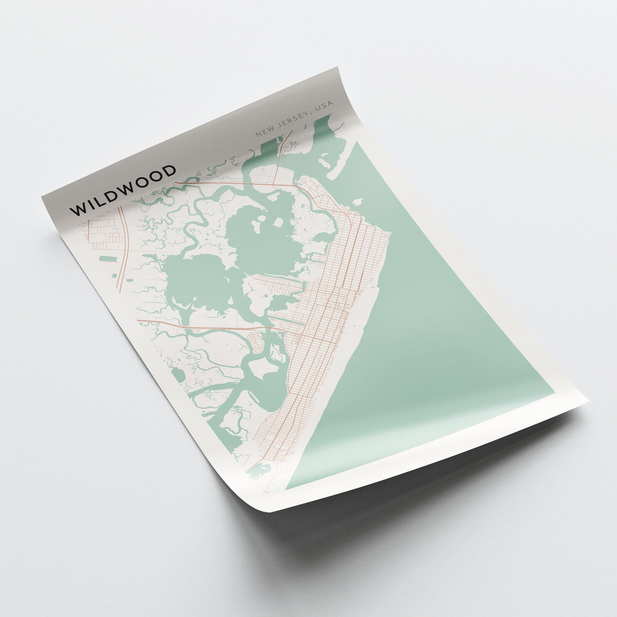 wildwood, new jersey map poster - image 4