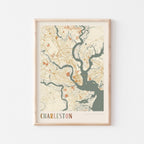 charleston, south carolina map poster - image 1