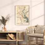 charleston, south carolina map poster - image 3
