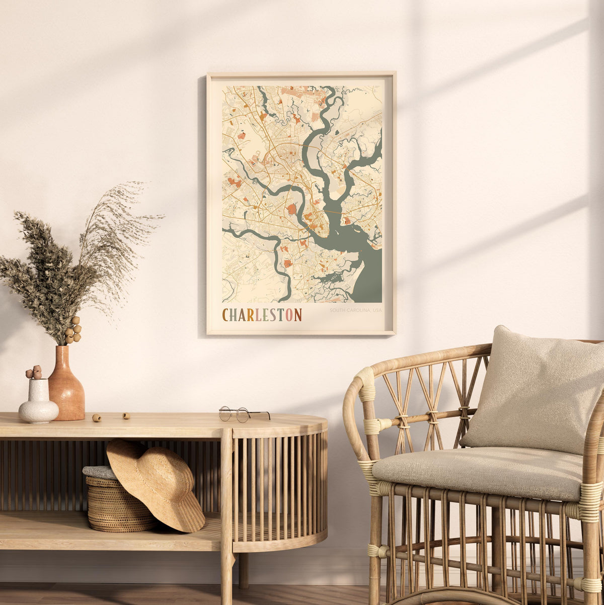 charleston, south carolina map poster - image 3