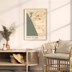 playa del rey, california map poster - image 3