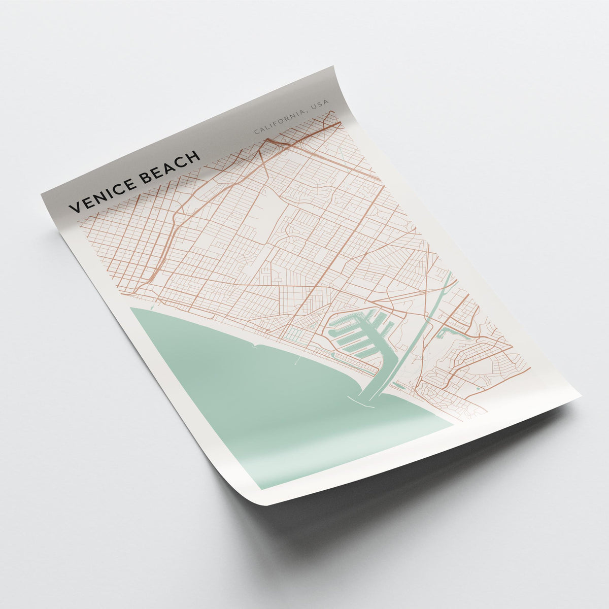 venice beach, california map poster - image 4