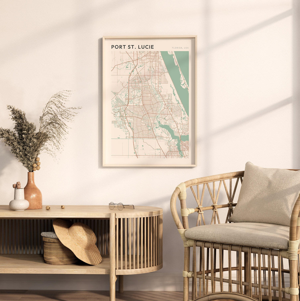 port st. lucie, florida map poster - image 3