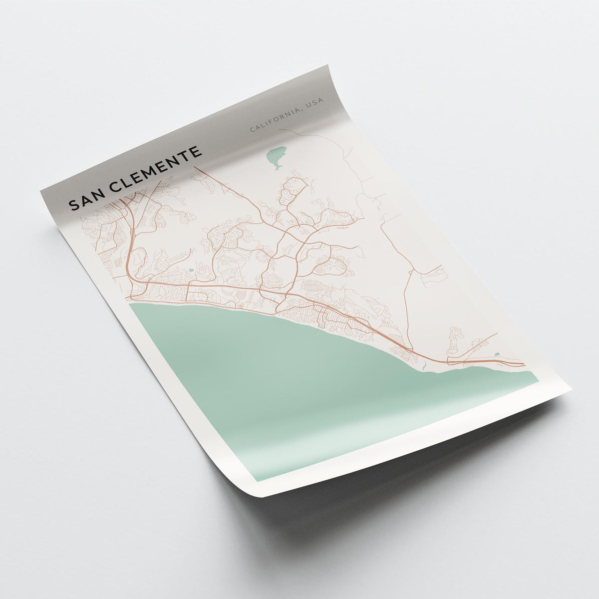 san clemente, california map poster - image 4