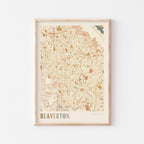 beaverton, oregon map poster - image 1