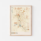 redding, california map poster - image 1