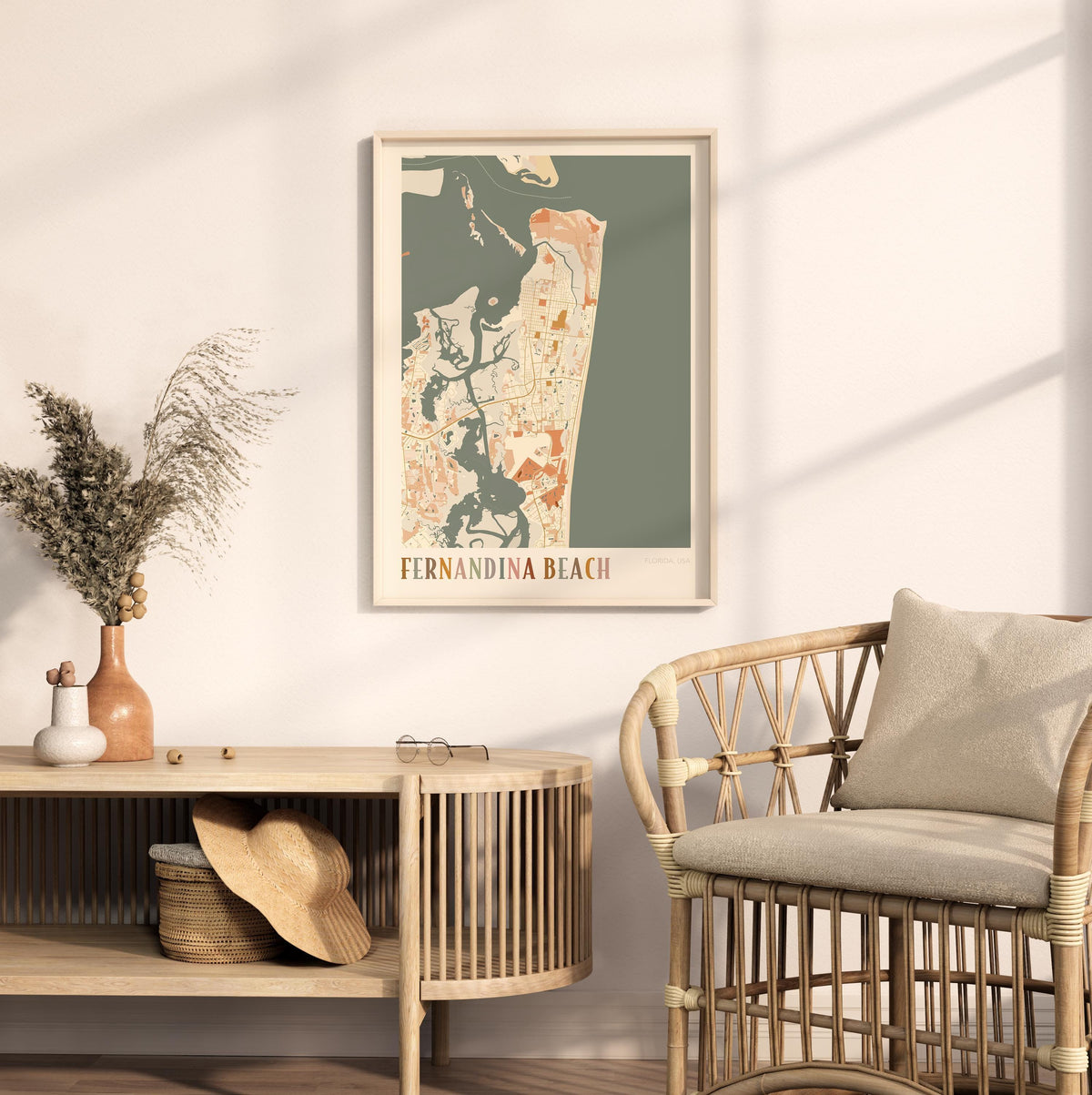 fernandina beach, florida map poster - image 3