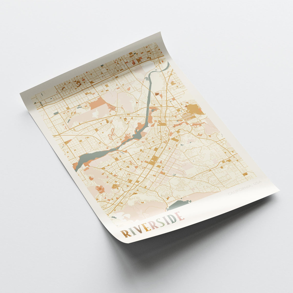 riverside, california map poster - image 4
