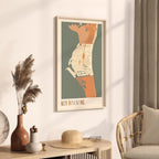 key biscane, florida map poster - image 2