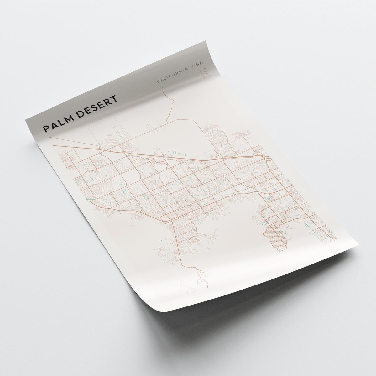 palm desert, california map poster - image 4