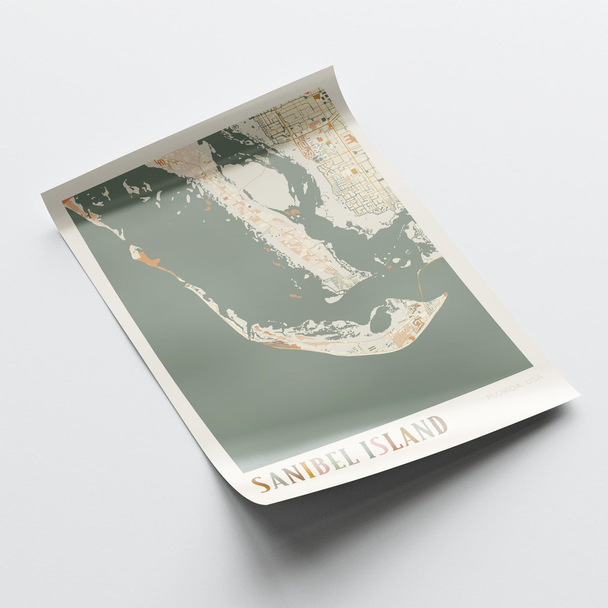 sanibel island, florida map poster - image 4