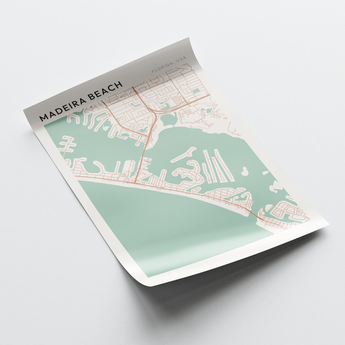 madeira beach, florida map poster - image 4