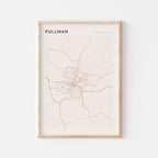 pullman, washington map poster - image 1