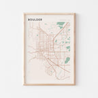 boulder, colorado map poster - image 1