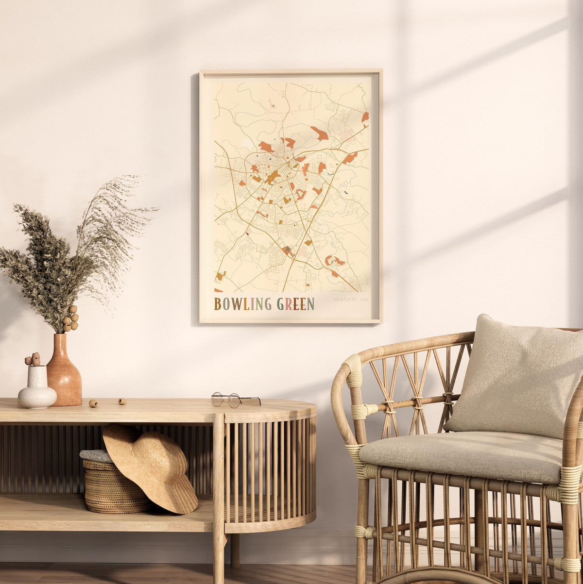 bowling green, kentucky map poster - image 3