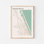 ormond beach, florida map poster - image 1