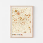 spartanburg, south carolina map poster - image 1