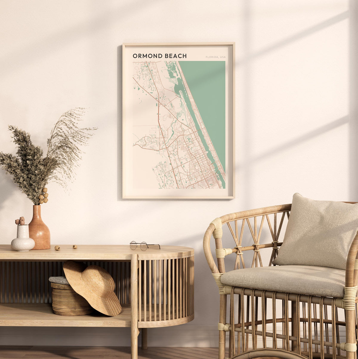 ormond beach, florida map poster - image 3
