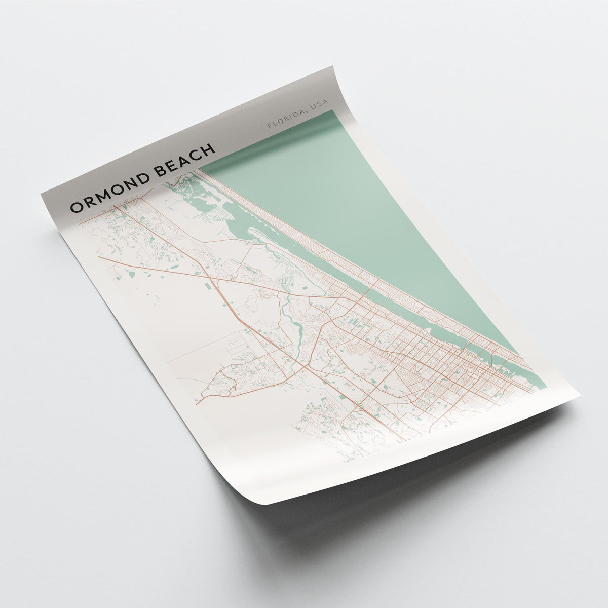 ormond beach, florida map poster - image 4