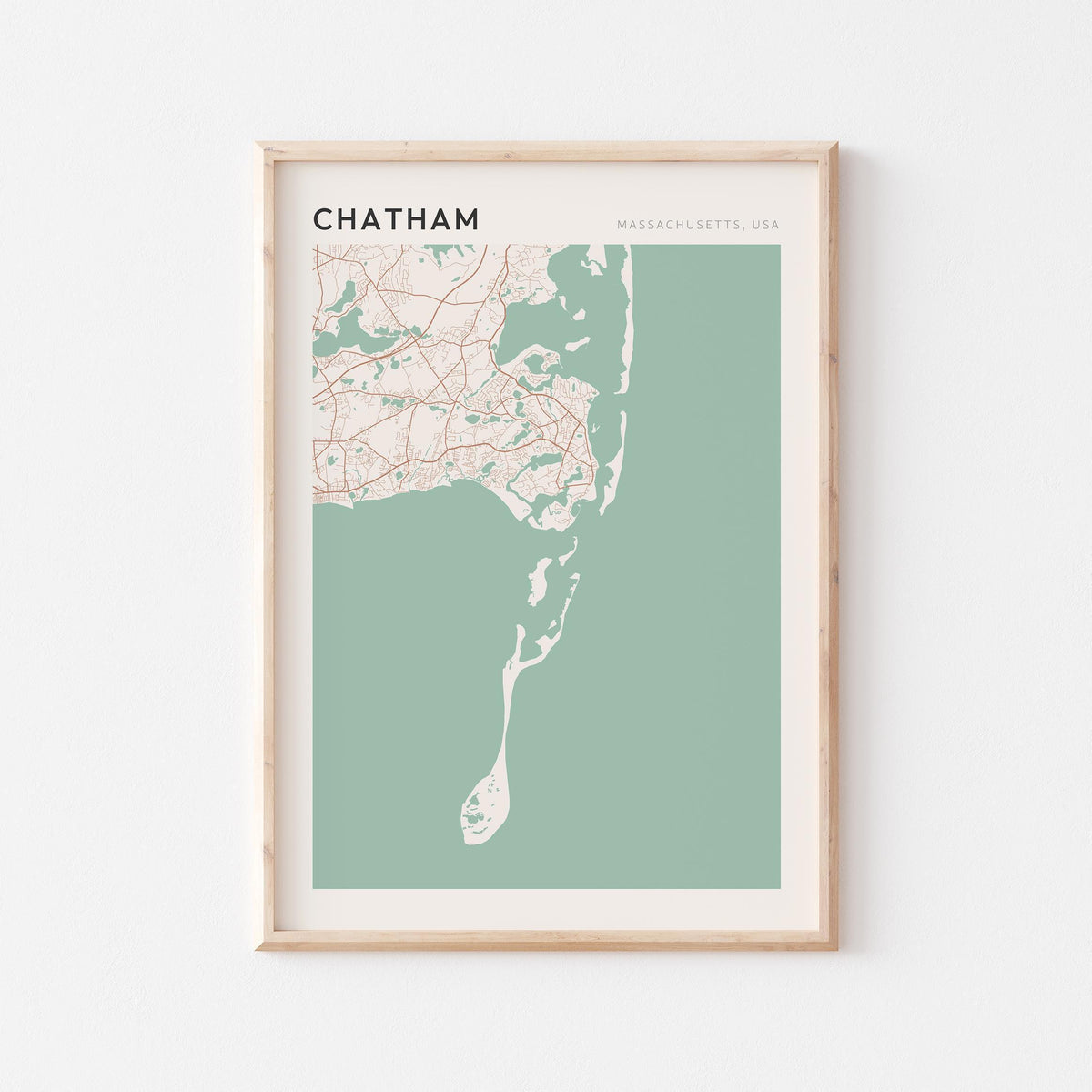 chatham, massachusetts map poster - image 1