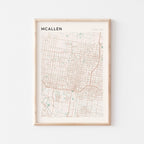 mcallen, texas map poster - image 1