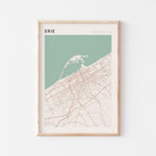 erie, pennsylvania map poster - image 1