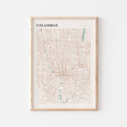 columbus, ohio map poster - image 1
