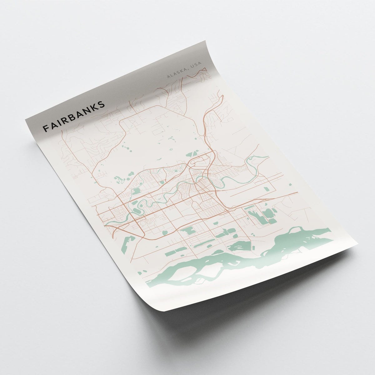 fairbanks, alaska map poster - image 4