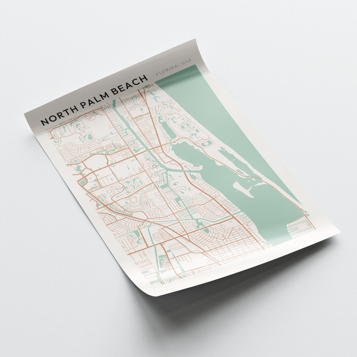north palm beach, florida map poster - image 5