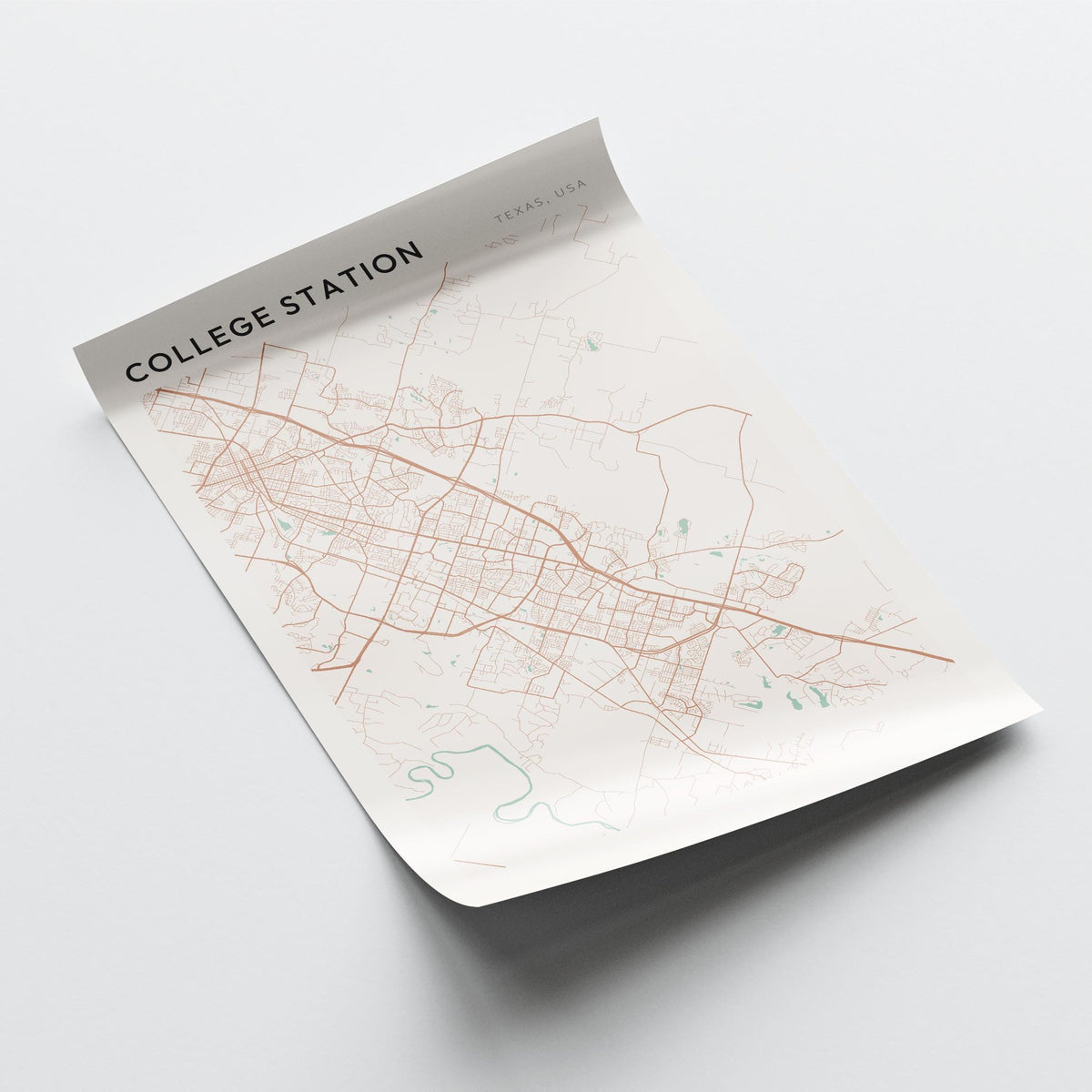 college station, texas map poster - image 4