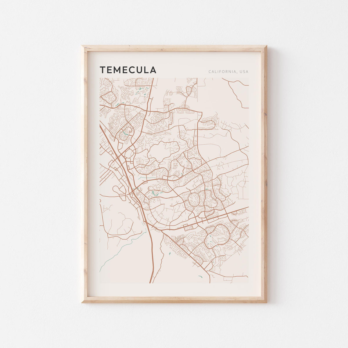 temecula, california map poster - image 1