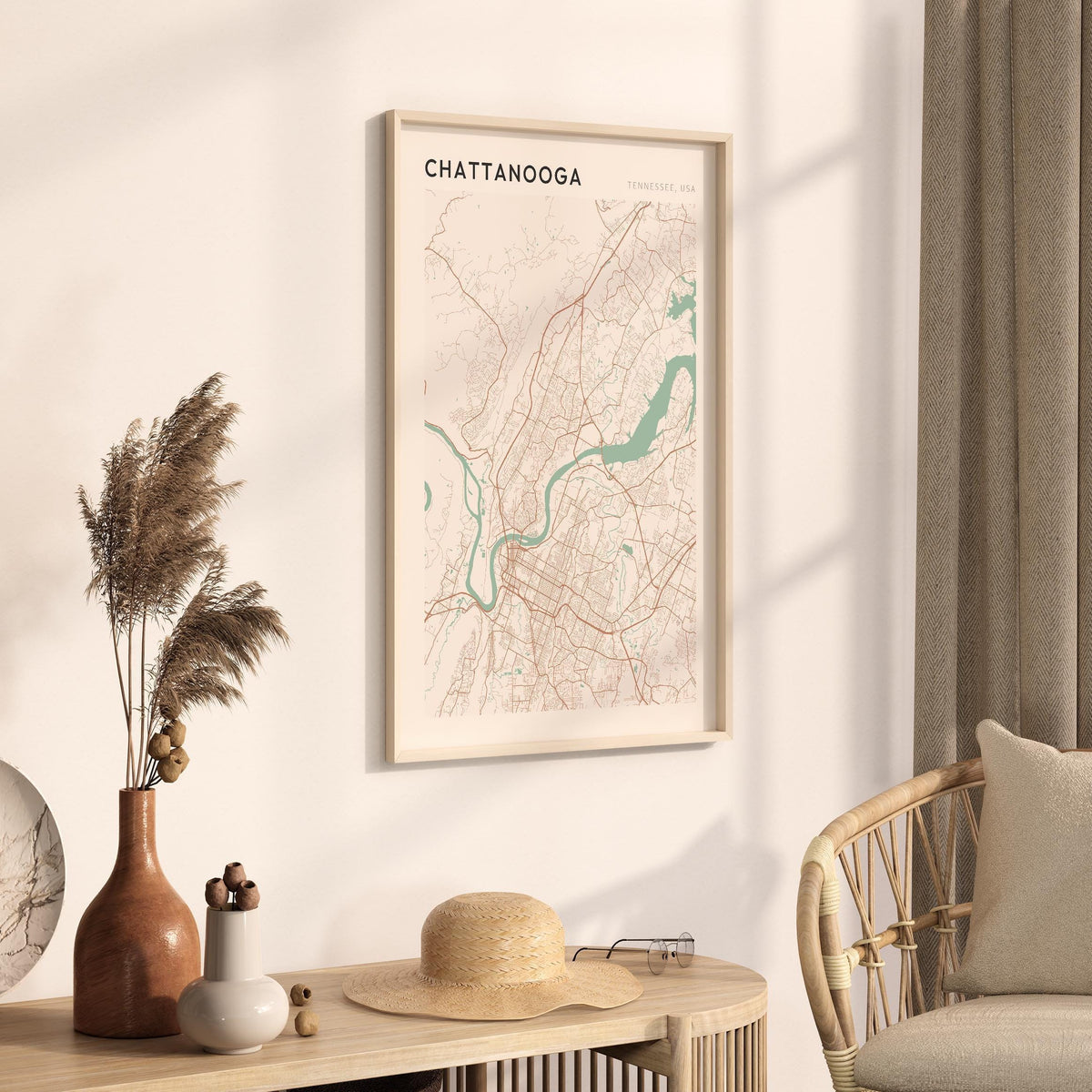 chattanooga, tennessee map poster - image 2